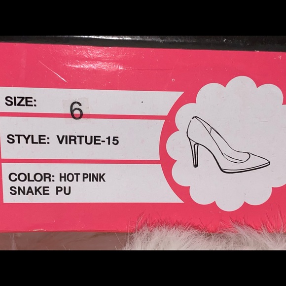 Hot pink snake heels - Picture 4 of 4